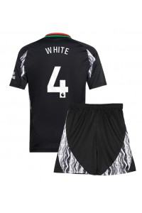 Arsenal Ben White #4 Babytruitje Uit tenue Kind 2024-25 Korte Mouw (+ Korte broeken)